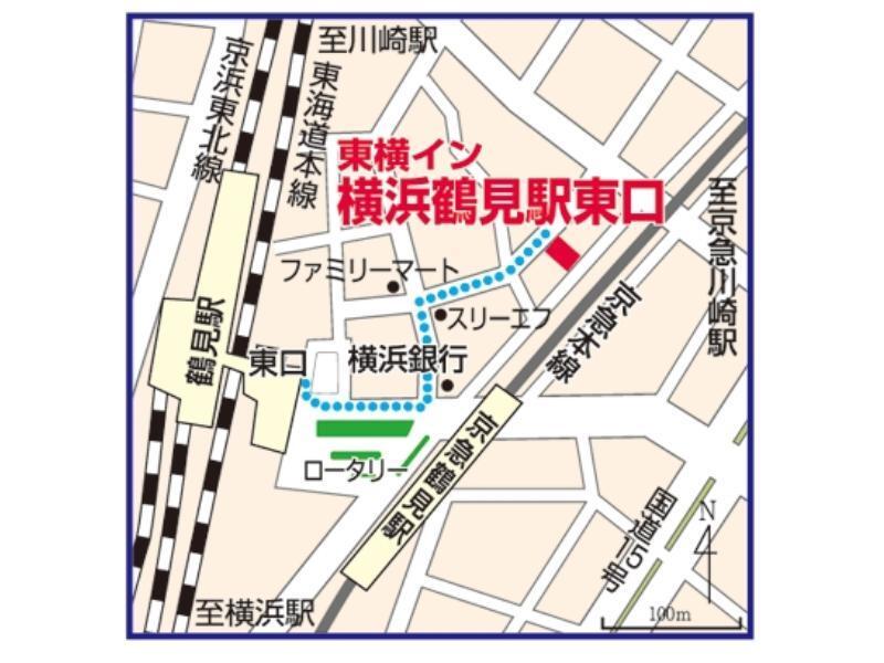 Toyoko Inn Yokohama Tsurumi eki Higashi guchi Eksteriør billede